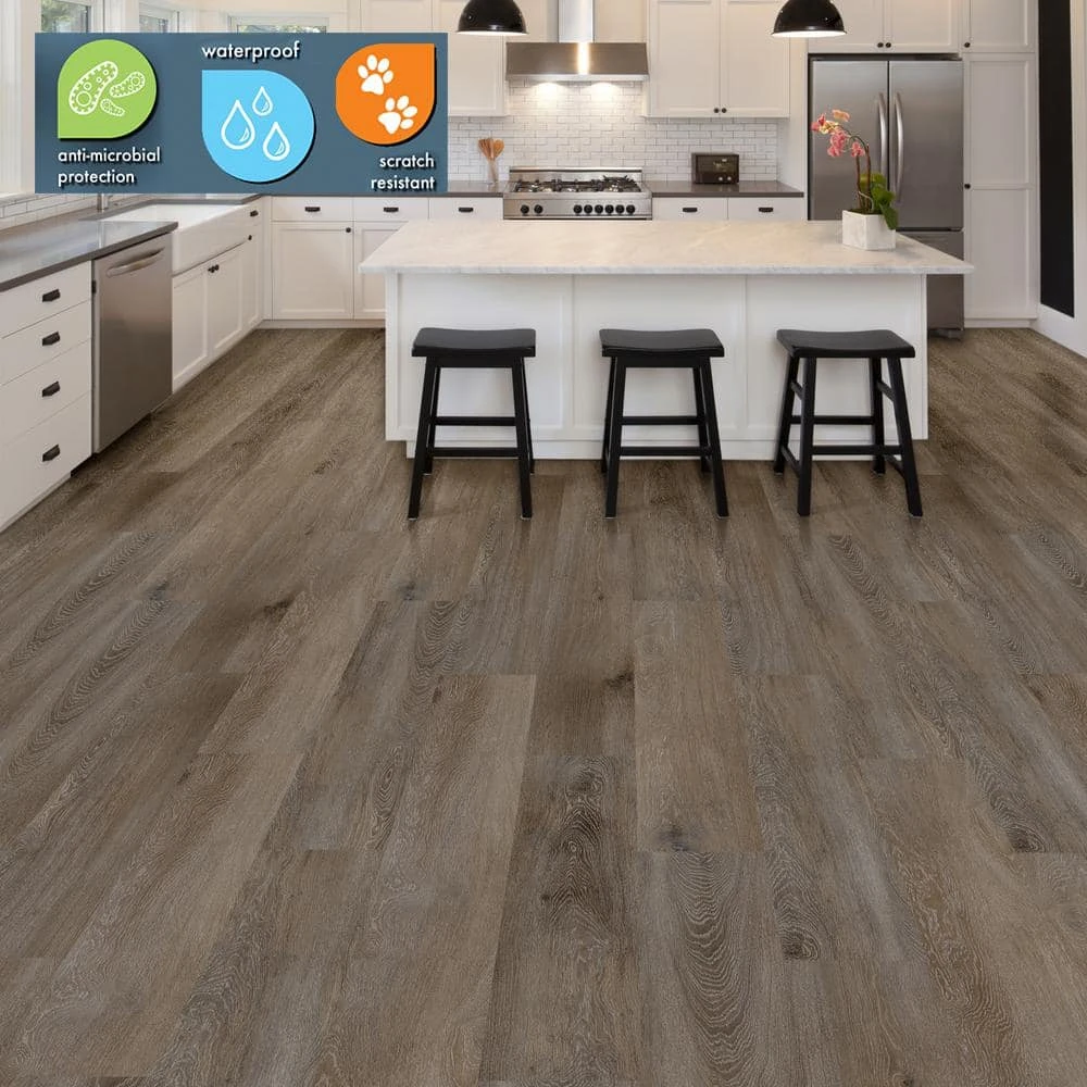Lifeproof 8.7 in. W Alexandria Oak Click Lock Luxury Vinyl Plank Flooring (20.06 sq. ft./case) 2 Lifeproof 8.7 in. W Alexandria Oak Click Lock Luxury Vinyl Plank Flooring (20.06 sq. ft./case) - Image 2