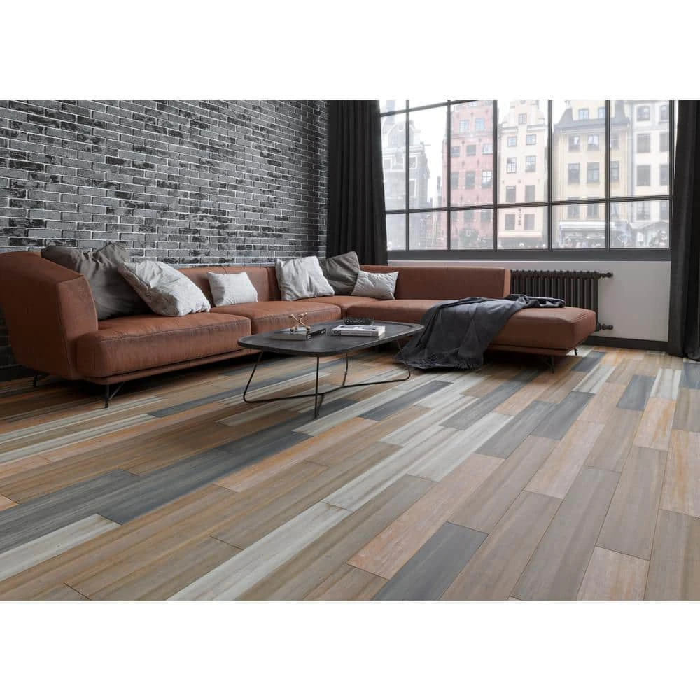 Lifeproof Alonsa 7 mm T x 5.12 in. W x 36.22 in. L Waterproof Engineered Click Bamboo Flooring (15.45 sq. ft./case) 2 Lifeproof Alonsa 7 mm T x 5.12 in. W x 36.22 in. L Waterproof Engineered Click Bamboo Flooring (15.45 sq. ft./case) - Image 2