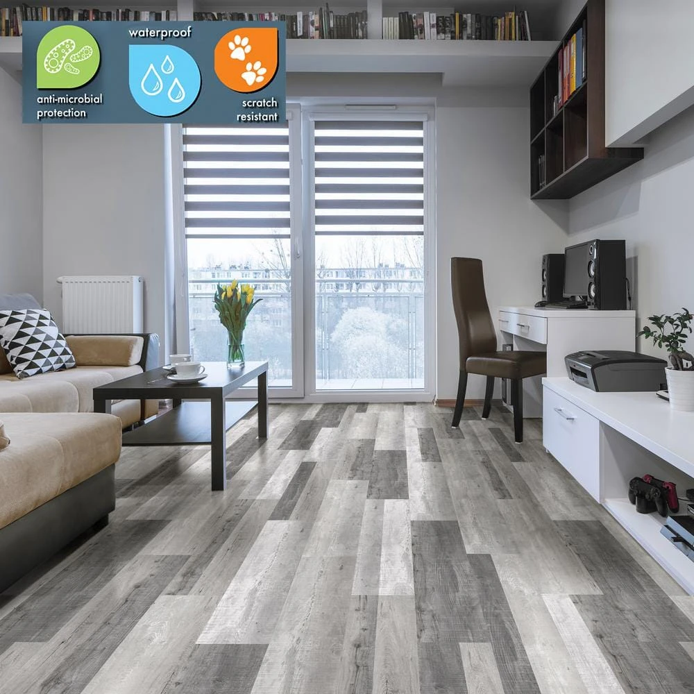 Lifeproof Multi-Width Alpine Backwoods Oak Click Lock Luxury Vinyl Plank Flooring (19.53 sq. ft./case) 2 Lifeproof Multi-Width Alpine Backwoods Oak Click Lock Luxury Vinyl Plank Flooring (19.53 sq. ft./case) - Image 2