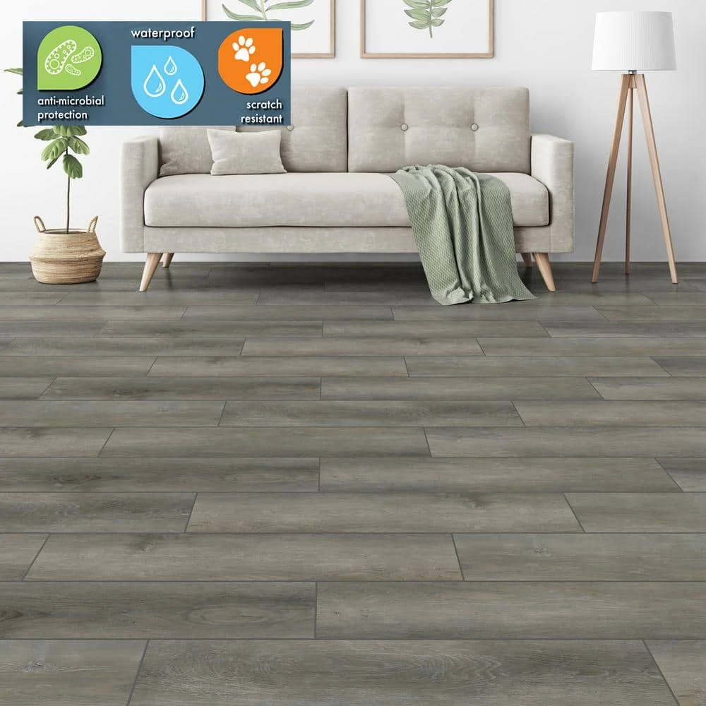 Lifeproof 7.5 in. W American Bison Wood Click Lock Luxury Vinyl Plank Flooring (19.8 sq. ft./case) 2 Lifeproof 7.5 in. W American Bison Wood Click Lock Luxury Vinyl Plank Flooring (19.8 sq. ft./case) - Image 2