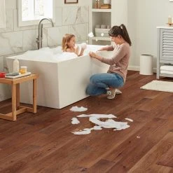 Lifeproof American Hickory 7 mm T x 6.5 in. W x Varying Length Engineered Click Waterproof Hardwood Flooring (21.80 sq. ft./case) -Lamix Shop american hickory lifeproof engineered hardwood hlwspc007 4f 1000