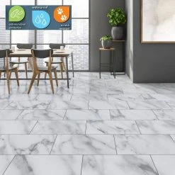 Lifeproof 12 in. W Anna Maria Marble Click Lock Luxury Vinyl Tile Flooring (23.82 sq. ft./case) -Lamix Shop anna maria marble lifeproof vinyl tile i867308l e1 1000