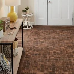 Lifeproof Autumn Wood Modern Weave 12 in. x 12 in. x 8 mm Glazed Porcelain Mosaic Tile (0.96 sq. ft./Each) -Lamix Shop autumn wood lifeproof mosaic tile lp3223mdwvhd1p1 4f 1000