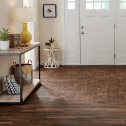 Lifeproof Autumn Wood Modern Weave 12 in. x 12 in. x 8 mm Glazed Porcelain Mosaic Tile (0.96 sq. ft./Each) -Lamix Shop autumn wood lifeproof mosaic tile lp3223mdwvhd1p1 e1 1000