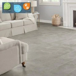Lifeproof 12 in. W Dalhart Gray Click Lock Luxury Vinyl Tile Flooring (23.82 sq. ft./case) -Lamix Shop dalhart gray lifeproof vinyl tile i11975l e1 1000