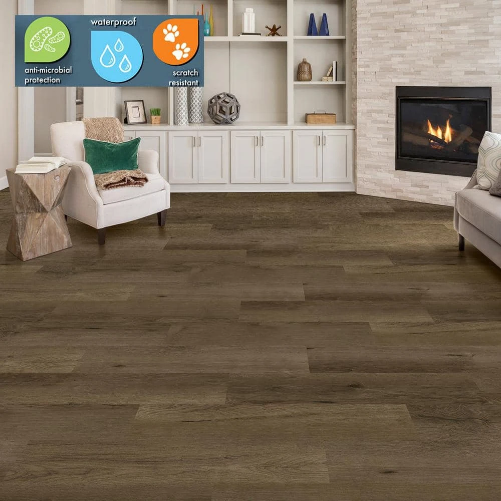 Lifeproof 8.7 in. W Gainesville Oak Click Lock Luxury Vinyl Plank Flooring (20.06 sq. ft./case) 2 Lifeproof 8.7 in. W Gainesville Oak Click Lock Luxury Vinyl Plank Flooring (20.06 sq. ft./case) - Image 2