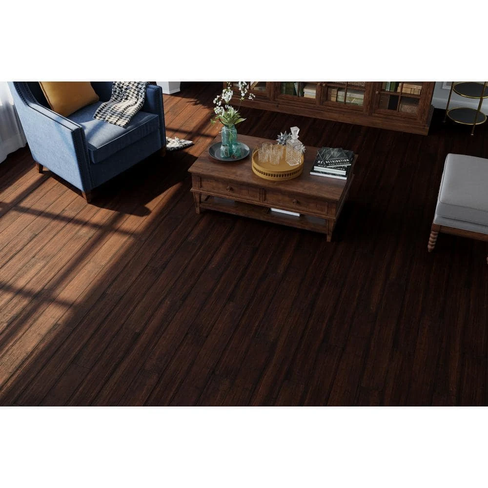 Lifeproof Gilroy 7 mm T x 5.12 in. W x 36.22 in. L Waterproof Engineered Click Bamboo Flooring (15.45 sq. ft./case) 5 Lifeproof Gilroy 7 mm T x 5.12 in. W x 36.22 in. L Waterproof Engineered Click Bamboo Flooring (15.45 sq. ft./case) - Image 5