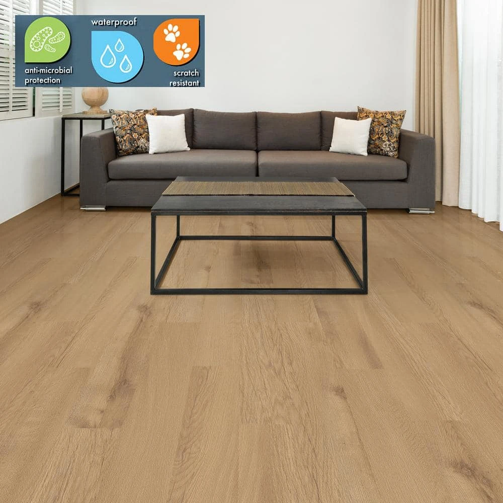 Lifeproof 8.7 in. W Hardeman Oak Click Lock Luxury Vinyl Plank Flooring (21.45 sq. ft./case) 2 Lifeproof 8.7 in. W Hardeman Oak Click Lock Luxury Vinyl Plank Flooring (21.45 sq. ft./case) - Image 2