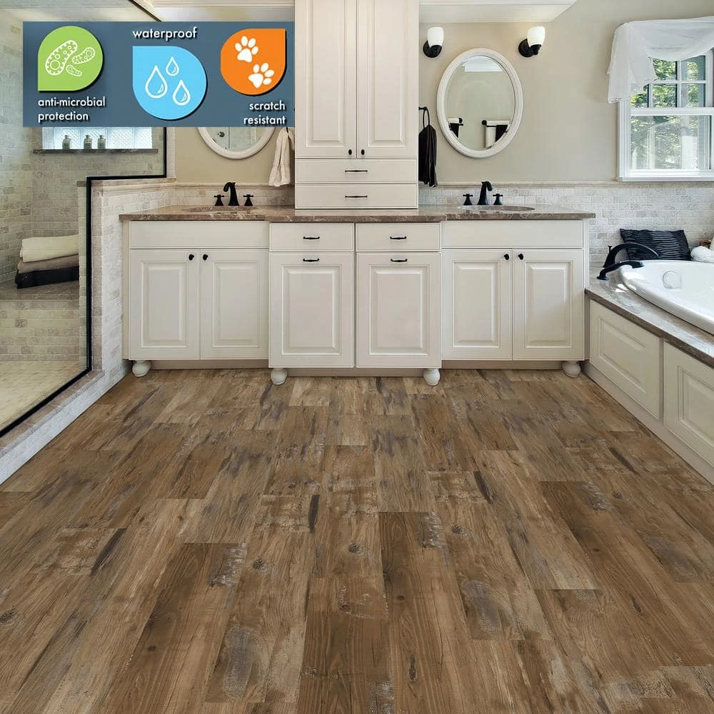 Lifeproof 8.7 in. W Heirloom Pine Click Lock Luxury Vinyl Plank Flooring (20.06 sq. ft./case) 2 Lifeproof 8.7 in. W Heirloom Pine Click Lock Luxury Vinyl Plank Flooring (20.06 sq. ft./case) - Image 2
