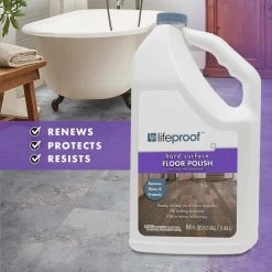 Lifeproof 64 oz. Resilient Floor Low Gloss Polish -Lamix Shop lifeproof hard surface cleaners 00385106 31 1000