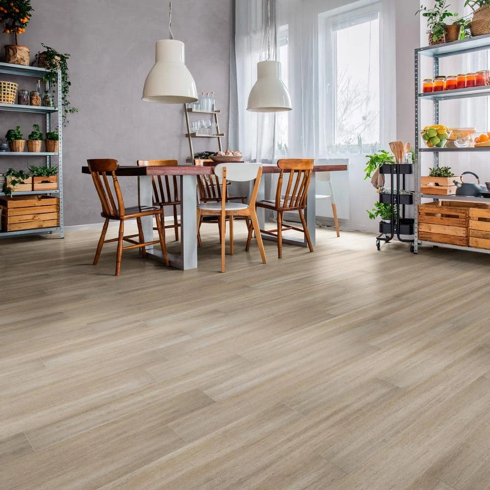 Lifeproof Mojave 7 mm T x 5.2 in W x 36.22 in L Waterproof Engineered Click Bamboo Flooring (13.07 sf/case) 2 Lifeproof Mojave 7 mm T x 5.2 in W x 36.22 in L Waterproof Engineered Click Bamboo Flooring (13.07 sf/case) - Image 2