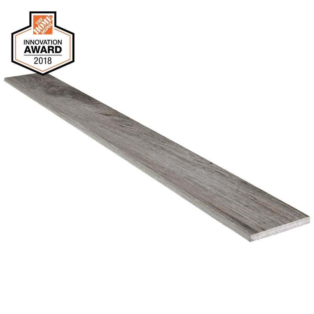 Lifeproof Shadow Wood 3 in. x 24 in. Glazed Porcelain Bullnose Floor and Wall Tile (0.48 sq. ft. / piece) 3 Lifeproof Shadow Wood 3 in. x 24 in. Glazed Porcelain Bullnose Floor and Wall Tile (0.48 sq. ft. / piece) - Image 3