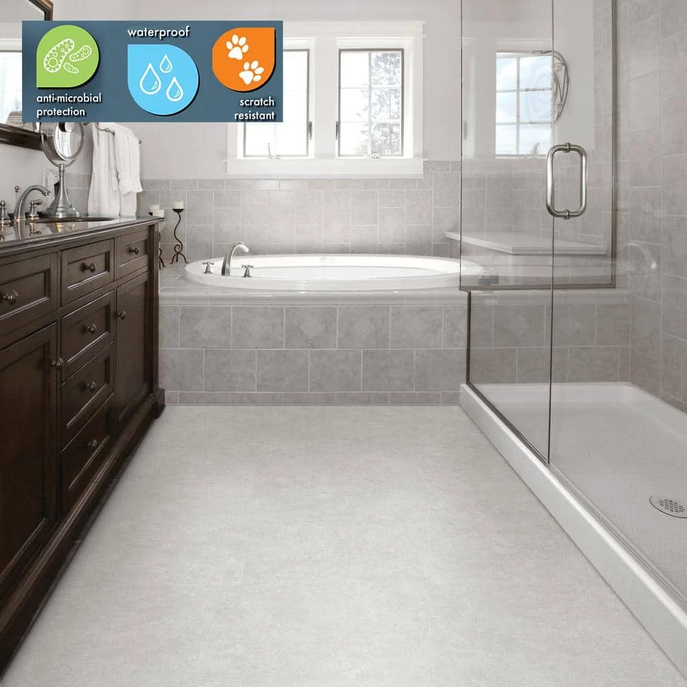 Lifeproof 16 in. W Starry Light Click Lock Luxury Vinyl Tile Flooring (24.89 sq. ft./case) 2 Lifeproof 16 in. W Starry Light Click Lock Luxury Vinyl Tile Flooring (24.89 sq. ft./case) - Image 2