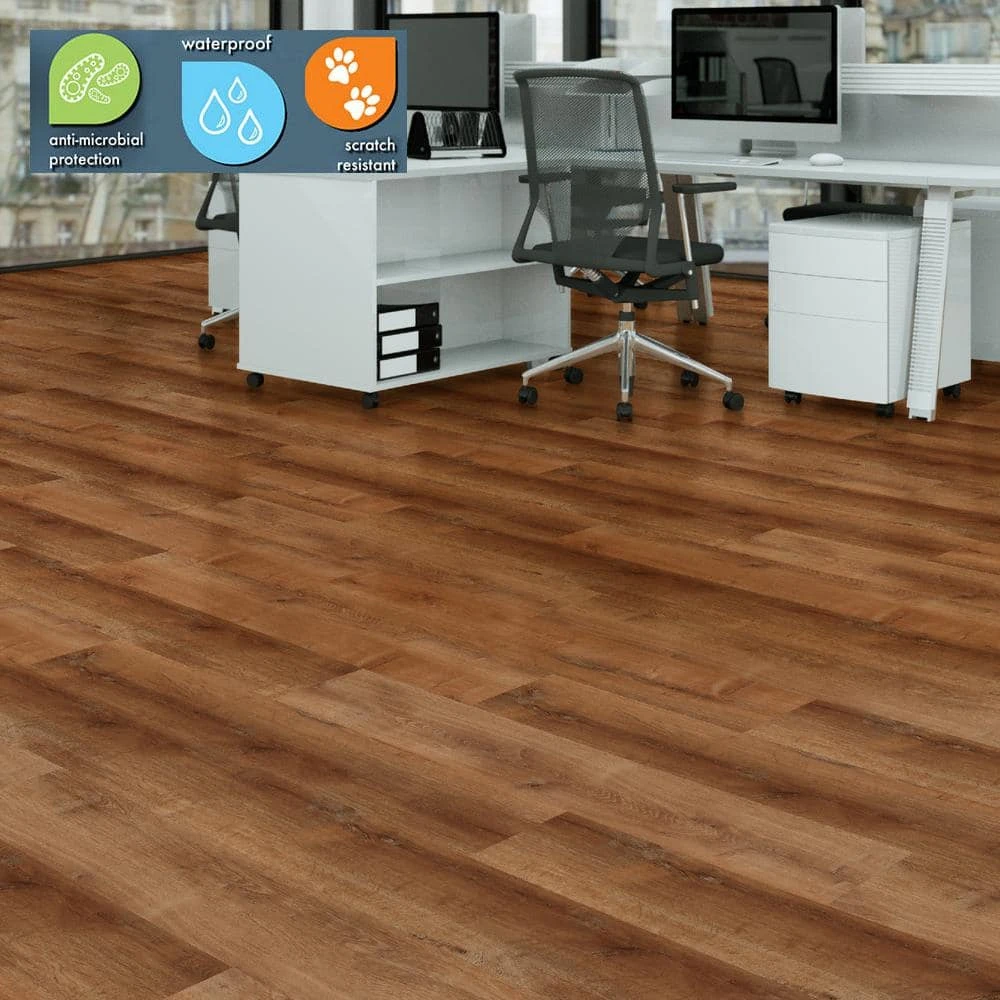 Lifeproof 8.7 in. W Georgia Clay Click Lock High Traffic Luxury Vinyl Plank Flooring (20.06 sq. ft./case) 2 Lifeproof 8.7 in. W Georgia Clay Click Lock High Traffic Luxury Vinyl Plank Flooring (20.06 sq. ft./case) - Image 2