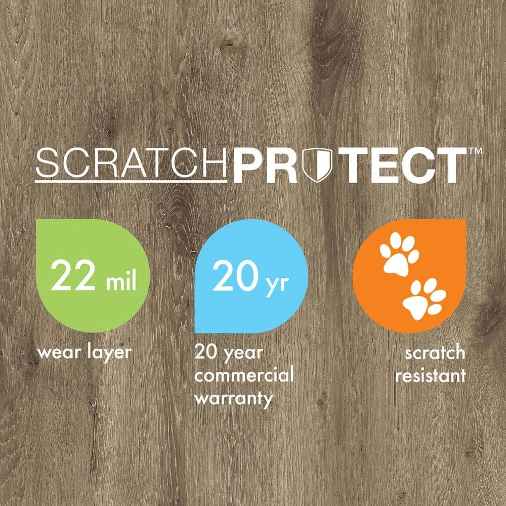 Lifeproof 8.7 in. W Deerbrook Trail Click Lock High Traffic Luxury Vinyl Plank Flooring (20.06 sq. ft./case) 8 Lifeproof 8.7 in. W Deerbrook Trail Click Lock High Traffic Luxury Vinyl Plank Flooring (20.06 sq. ft./case) - Image 8